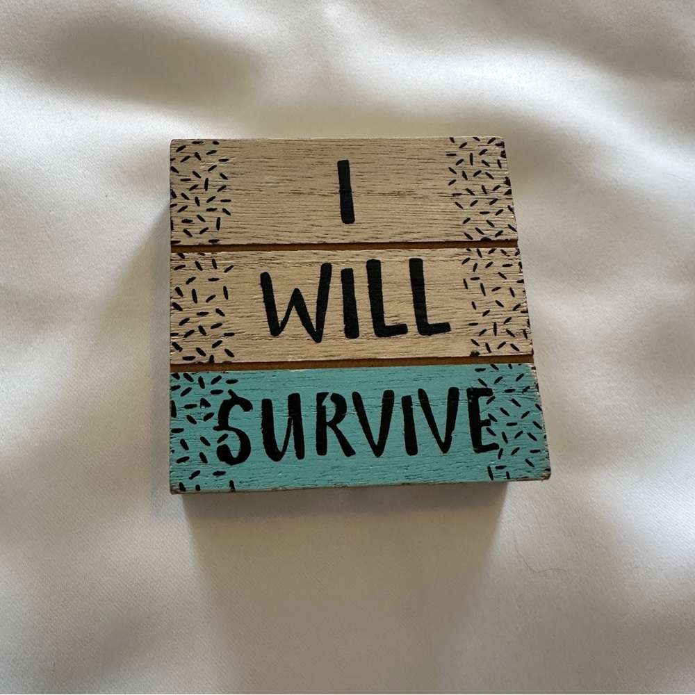 🎁Bundle 4 Free! Inspirational Wooden Block Decor - Beige and Teal